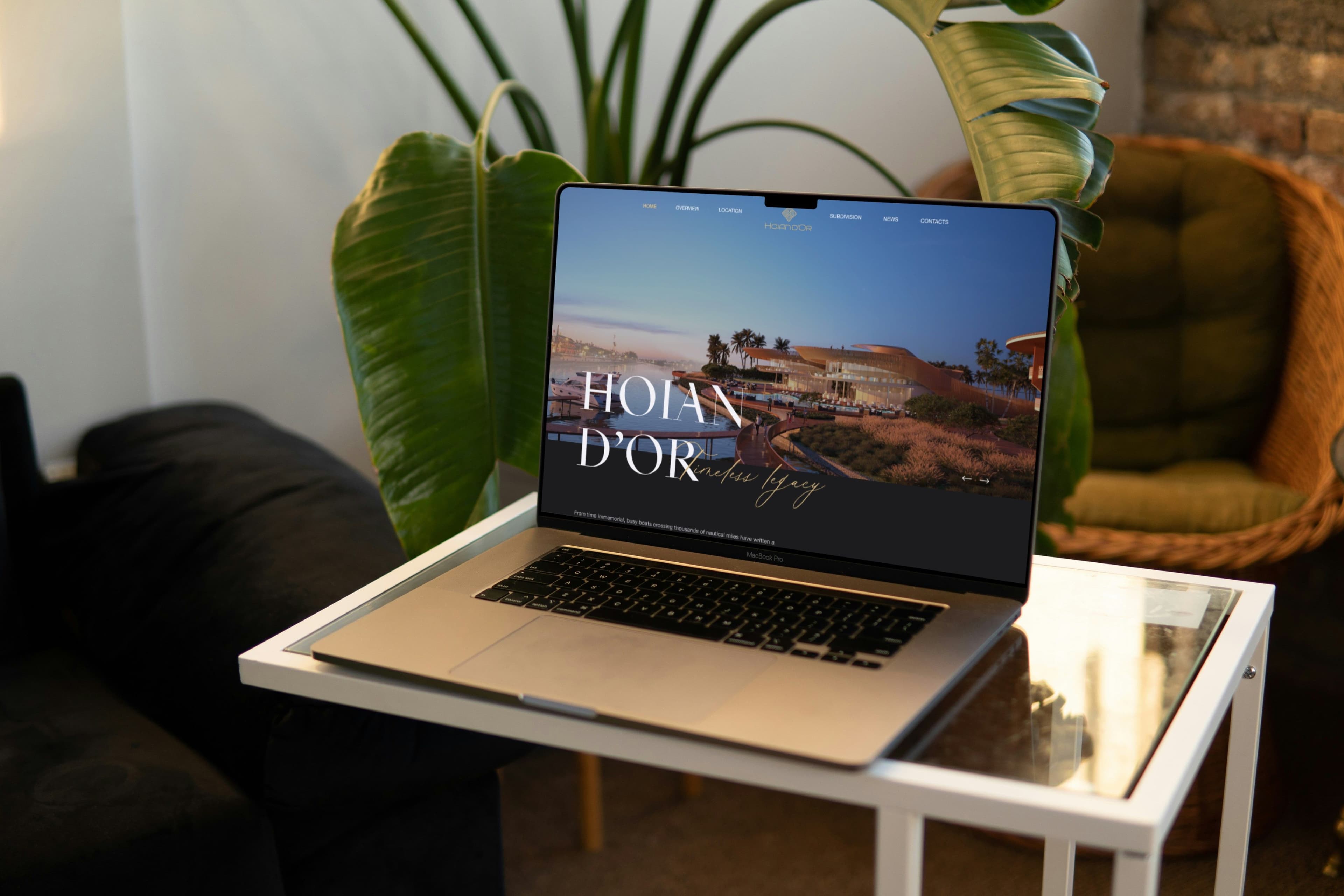 HOIAN D’OR — Luxury Real Estate Landing Page Concept